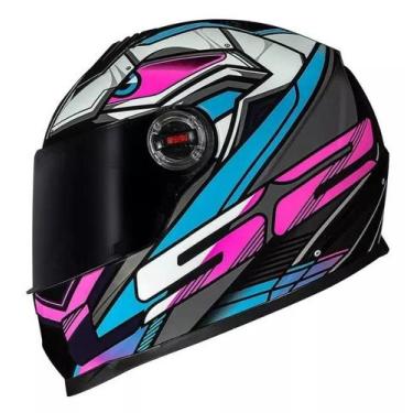 Imagem de Ls2 capacete ff358 xdron cyan, Branco/Rosa, 56/S