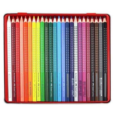 Imagem de Lapis De Cor Lata Ecolapis De Cor Grip 24 Cores Faber Castell - FABER-