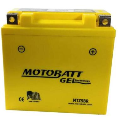Imagem de Bateria Motobatt Gel MTZ5BR, Amarelo