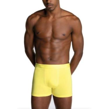 Imagem de Cueca Lupo Boxer Algodão com Elastano 784-017, Amarelo, GG