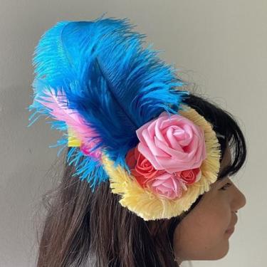Imagem de Arranjo de Penas Colorida para Penteado de Fantasia - Pistache Acessór