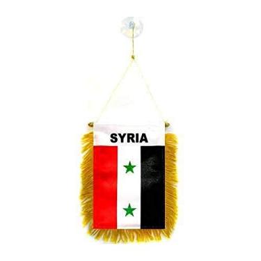 Imagem de AZ FLAG Bandeira da Síria 15 x 10 cm – Mini Bandeira da Síria 10 x 15 cm Carro Especial – Faixa