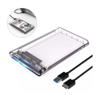 Imagem de Case para HD Slim Externo Usb 3.0 Computador Ssd Hdd Sata 2.5 para Not