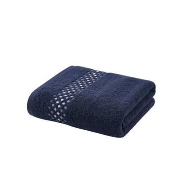 Imagem de Toalha De Rosto Jacquard Aurora Dohler, Azul Escuro