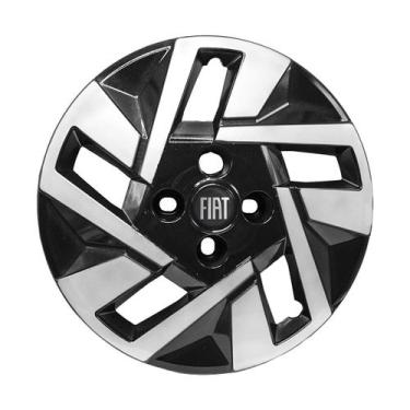 Imagem de Calota Aro 14 Espotiva Fiat Mobi Argo Cronos 2017/. - GRID, Preto