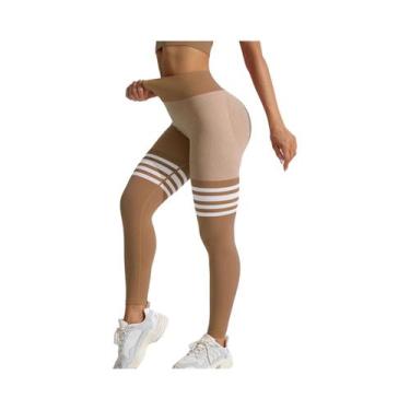 Imagem de Leggings Femininas De Cintura Alta Com Costura Em V Nas Costas Para Ac