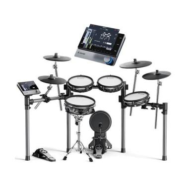 Imagem de Bateria Eletrônica Donner Beat Max Tela Touch 72 kits 48 sons Led Pele