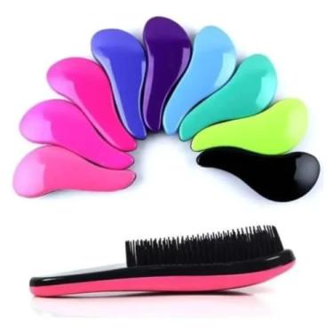 Imagem de Escova de cabelo anti-quebra pente anti frizz escova magica, tb, Cores Variadas