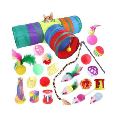 Imagem de Conjunto De Brinquedos Para Gatos 12-24 Peças: Brinquedos Para Gatinho