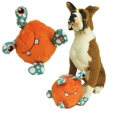 Imagem de Brinquedo Pet Monstrinho Bola Pelúcia XG Sonoro Kong, Laranja