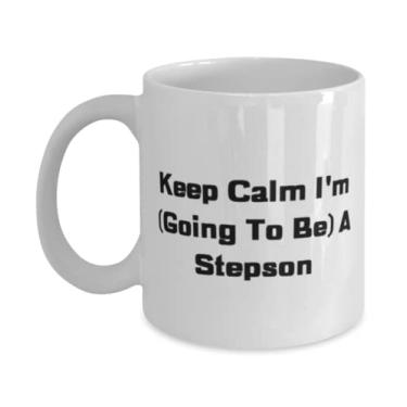 Imagem de Cheap Stepson Gifts, Keep Calm I'm (Going To Be) A Stepson, Epic 325 g Caneca para filho do pai