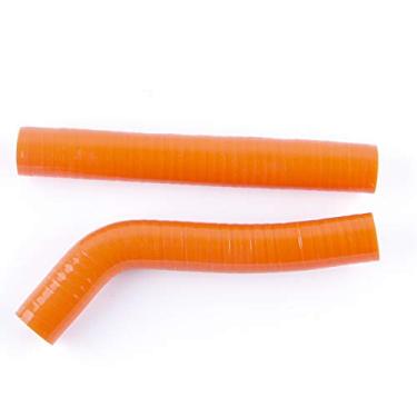 Imagem de LUXERAD Mangueira de silicone de arrefecimento para radiador ATV 3 camadas Performance para 04-12 Ho nda TRX 450R (laranja)