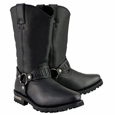 Imagem de Botas masculinas de couro Milwaukee MBM9015 pretas de 27,94 cm estilo ocidental – 24,13 cm