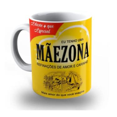 Imagem de Caneca Dia das Mães Personalizada Mãezona Porcelana para Presente Xícara