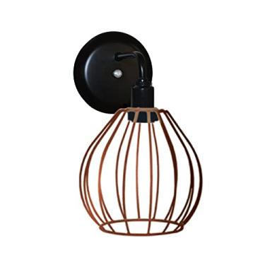 Imagem de Arandela de Parede com Aramado Modelo Aramado Balão - Ideal para cabeceira de cama - area externa (Cobre)