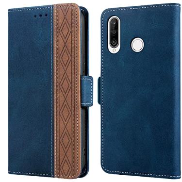 Imagem de For Huawei P30 Lite Stitching Side-Magnetic RFID Leather Phone Case