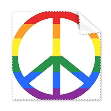 Imagem de Rainbow Gay Antiguerra LGBT pano de limpeza para tela de telefone, 5 peças