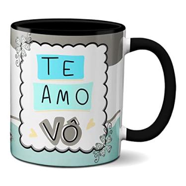 Imagem de Caneca Dia Dos Avôs Xícara De Café Quentinho Te Amo Vô (Preta)