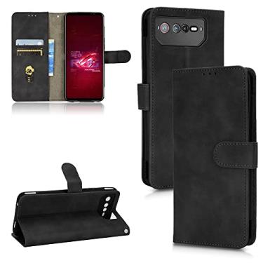Imagem de capa de proteção contra queda de celular Para Asus Rog Phone 6 Skin Feel Flip Leather Case