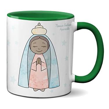 Imagem de Caneca Padroeira Do Brasil Mãezinha Cuida De Nós Amém! (Verde)