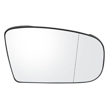 Imagem de Suuonee Vidro do espelho do carro, vidro do espelho da porta direita do carro apto para Mercedes W220 1999-2003 OE: 2208100321