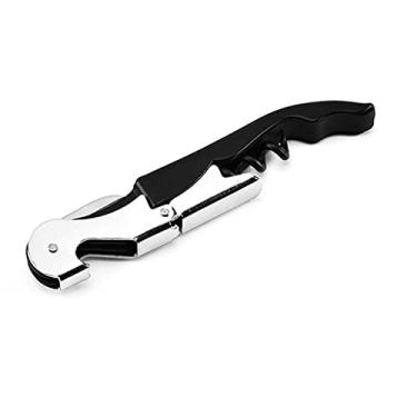 Imagem de Xinbalove Abridor de latas manual abridor de tampa de vinho tampa de cerveja abridor de garrafas de vinho abridor de garrafas multifuncional saca-rolhas ferramentas acessórios (cor: preto)