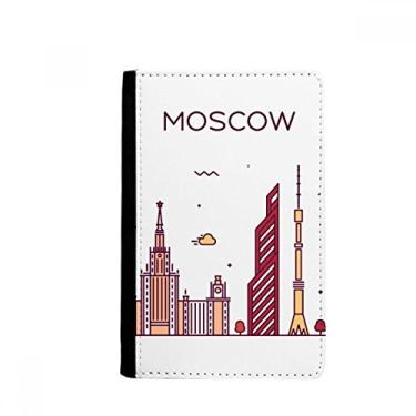 Imagem de Porta-passaporte Moscou Rússia plano padrão de marco notecase burse capa carteira porta-cartão, Multicolor