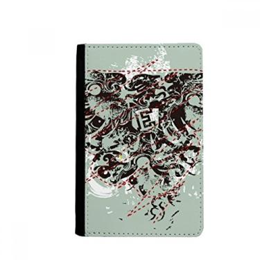 Imagem de Porta-cartões com estampa abstrata grafite Street Passport Holder Notecase Burse, Multicolor