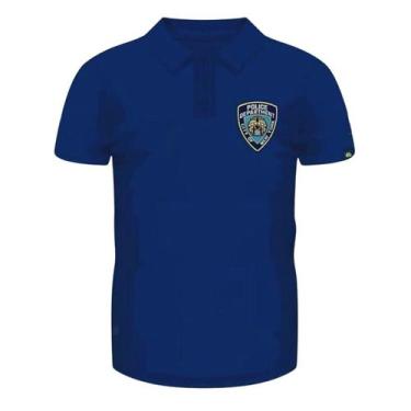 Imagem de Camisa Militar Gola Polo Azul Police Nypd - Team Six