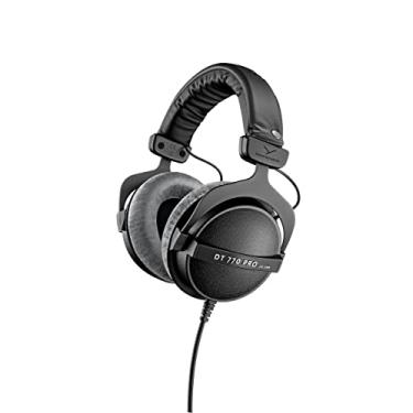 Imagem de beyerdynamic DT 770 PRO 250 Ohm Fone de ouvido circum-auricular em preto. Construção fechada, com fio para uso em estúdio, ideal para misturar no estúdio