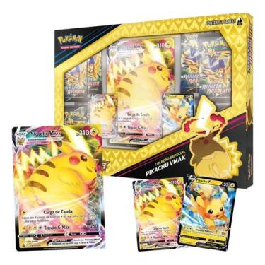 Imagem de Box Pokémon Pikachu Vmax - Realeza Absoluta - Copag