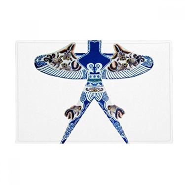 Imagem de DIYthinker Tapete de cultura chinesa com padrão tradicional de pipa, tapete antiderrapante para porta de banheiro
