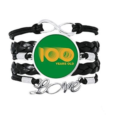 Imagem de OFFbb-USA Hope Gradual Change Art Deco Presente Fashion Pulseira Amor Acessório de Couro Trançado Corda Pulseira Presente