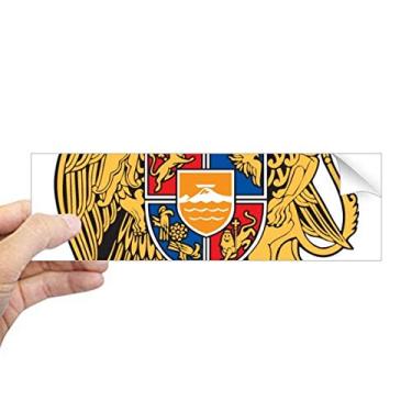 Imagem de DIYthinker Yerevan Armenia Nacional Emblema Retangular Para-choque Adesivo Janela Decalque