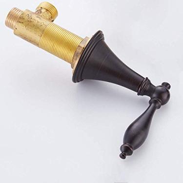 Imagem de Válvula de controle de interruptores de latão de água quente e fria para banheira conjunto de torneira, chuveiro de banheira, montagem sentada ou na parede, suporte duplo de controle duplo