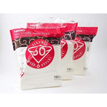 Imagem de Kit Filtro Branco para Hario - V60 02-100 un (3 pacotes)