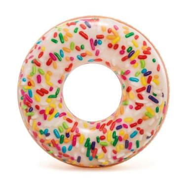 Imagem de Boia Inflável Circular Donut Gigante Rosquinha Granulado Para Piscina