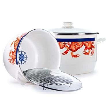 Imagem de Golden Rabbit Enamelware - Pote de estoque de 18 litros (casa de caranguejo)