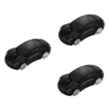 Imagem de PartyKindom 3Pcs Mouse Óptico Móvel Portátil Formato De Carro 3D Sem Fio Ergonômico Laptop Óptico Sem Fio Fino Jogo Sem Fio Mouse Para Carro Mouse 3D Acessórios USB De Trabalho