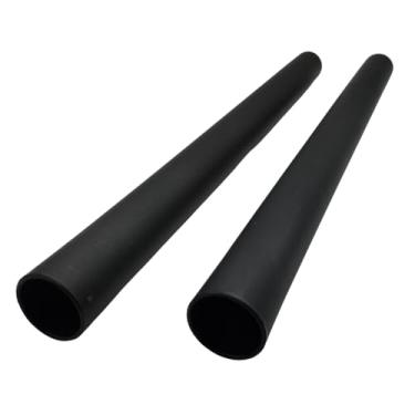 Imagem de Kit 2un Tubo Extensor Prolongador Plástico Preto Compatível com Aspirador WAP GTW BAGLESS FW007459