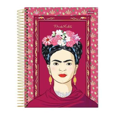 Imagem de Caderno Universitário Frida Kahlo Moldura 80 Folhas - Jandaia