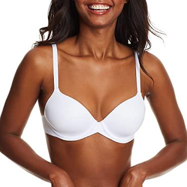 Imagem de Maidenform Sutiã feminino One Fab Fit Modern Demi Underwire, Branco, 32B