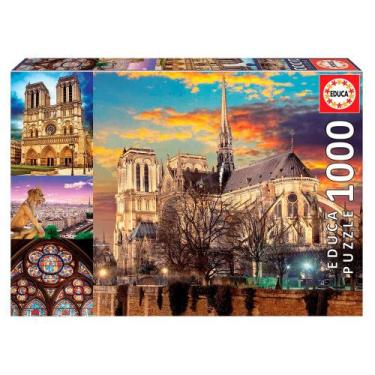 Imagem de Puzzle 1000 Peças Colagem De Notre Dame - Educa - Importado - Grow
