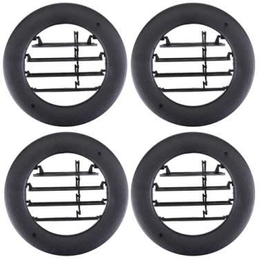 Imagem de Vorally Revestimento de teto teto AC saída de ar térmico, BL1Z-19893-AA Louvre Vent Air compatível com Lincoln Navigator Ford Expedition 2011-2014 forro de ventilação de ventilação de duto redondo