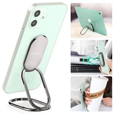 Imagem de Suporte de anel de telefone, suporte de dedo com rotação de 360°, suporte dobrável para celular para mesa, compatível com iPhone, iPad, smartphones, tablets