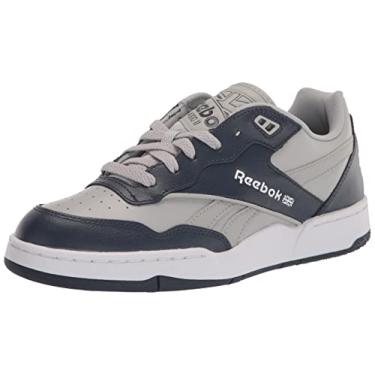 Imagem de Reebok Tênis de basquete unissex adulto BB 4000 II, Cinza puro/vetor azul marinho/branco, 13 Women/11.5 Men