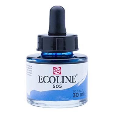 Imagem de Aquarela Líquida Ecoline Talens 30ml 505 Ultramarine Light