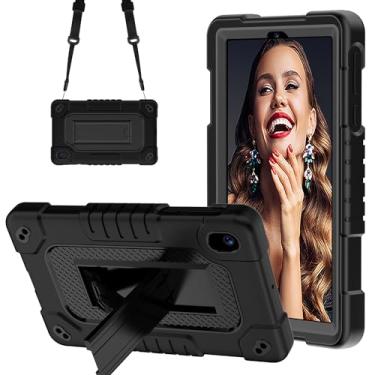 Imagem de FIEWESEY Capa para tablet Walmart Onn 7 polegadas geração 4/para tablet Onn 7 polegadas modelo 2024, resistente à prova de choque com alça de ombro para Onn 7 2024 Modelo: 100135924 Tablet (preto)