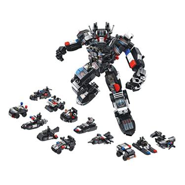 Imagem de Blocos de Montar Cubic 25 em 1 Policia Swat Robot 600pcs Multikids - BR1616