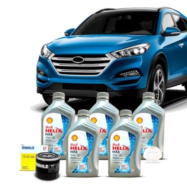 Imagem de Kit Troca de Oleo 5w30 e Filtro Hyundai Tucson 1.6 16V 2018 a 2022